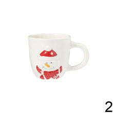 Sada vianočných šálok s motívmi Santa Clausa, snehuliaka a soba.