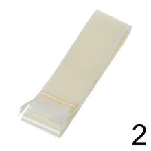 Farebná látková stuha s franjou v modrej, bielej a zelenej farbe.