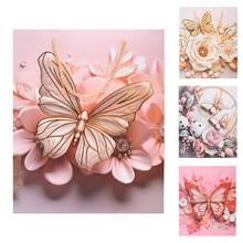 DARČEKOVÁ TAŠKA M 26x32CM KVETY A MOTÝLE  - FLORASYSTEM