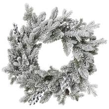 VENIEC ASPEN SO SNEHOM A GLITROM š.50CM 685073 - Věnec vánoční  | FLORASYSTEM