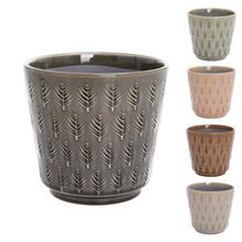 SUPER CENA OBAL Indra  mix farba 5ass 13xV14CM - Květináč, obal keramický | FLORASYSTEM