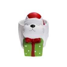 SUPER CENA OBAL MAČKA S DARČEKOM 16X11XV13CM - Květináč, obal keramický | FLORASYSTEM
