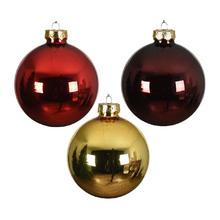 GUĽA sklo S/16 pr.8cm lesk/matná zlatá/červená  - Skleněné | FLORASYSTEM