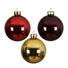 GUĽA sklo S/20 pr.6cm lesk/matná červená/zlatá - Skleněné | FLORASYSTEM