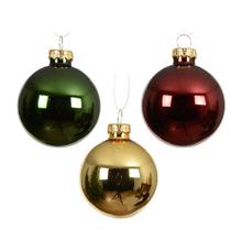 GUĽA sklo S/20 pr.6cm lesk/matná zelená/červená/zlatá  - Skleněné | FLORASYSTEM