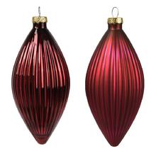 ORNAMENT sklo S/3 pr.6cmx13cm bordó  - FLORASYSTEM