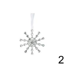 Vianočná dekorácia v tvare vločky z akrylu.