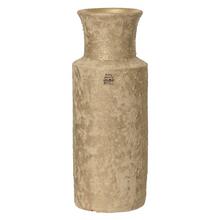 VÁZA terakota matná so zlat. trblietkou sand pr.15/V40cm - Keramika jednobarevná interiérová | FLORASYSTEM