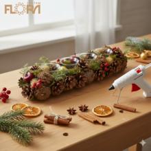 Svietnik s šiškami, čečinou a guľkami.