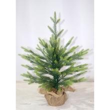 VIANOČNÝ STROMČEK ZAŤAŽ. V JUTE 3D VETVIČKA 60cm PE - Stromky zatížené | FLORASYSTEM