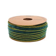 STUHA vian zelená 0,9cm/20m 4971P 73 - Vánoční stuhy | FLORASYSTEM