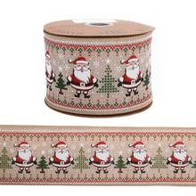 STUHA vian. santa 6,3cmx10m 5290 - Vánoční stuhy | FLORASYSTEM