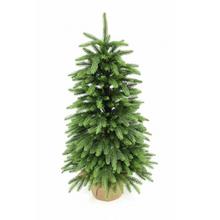 Vánoční stromek smrk pravidelný v jutu, 90 cm