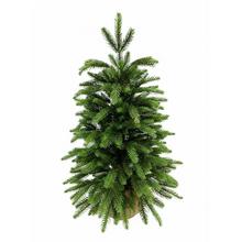 VIANOČNÝ STROMČEK ZAŤAŽ. SMREK PRAVIDELNÝ V JUTE 60cm PE - Stromky zatížené | FLORASYSTEM