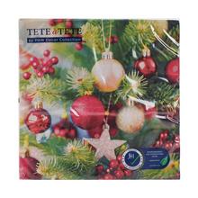 TL235600 SERVÍTKY 33x33cm/20/3vrst. Decore Christmas Tree - FLORASYSTEM