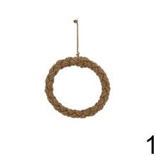 Bavlnený veniec v dvoch farbách.