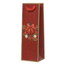 TAŠKA vian.papier xmas V36x12+10cm 729168 - Taška na fľašu 36x12x8cm | FLORASYSTEM