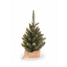 VIANOČNY STROMČEK ZAŤAŽENÝ ZLATÝ š.30/V50CM - Stromky zatížené | FLORASYSTEM