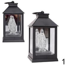 LED lucerna Mária biela a čierna