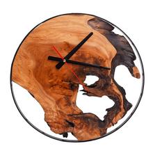 HODINY DREVO 40x40x2CM NATUR - Hodiny | FLORASYSTEM