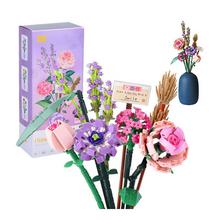 Kreatívne stavebné kocky Kytica farebných kvetov 547 ks - FLORASYSTEM