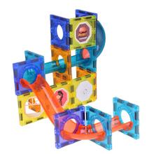 Magnetické kocky, 49 kusov, osvetlené kocky pre deti.