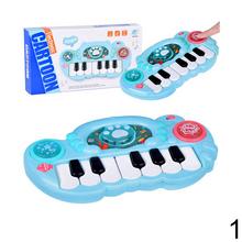 Interaktívna farebná hudobná hračka - klavír v modrej a ružovej farbe.