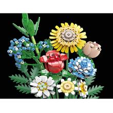 Technické bloky Veľká kytica divokých kvetov + fľaša 618 ks