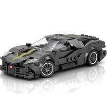 Technické bloky Športové auto ČIERNA LUXUSNÁ hyperautomobilka 298-dielna