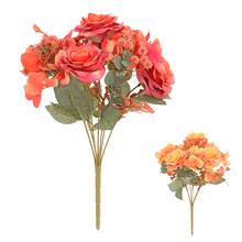 KYTICA RUŽA x7 36CM MIX/2F JESENNÉ F - Růže kytice | FLORASYSTEM