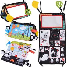 Skladacia senzorická hračka so zrkadlom + kontrastná kniha - FLORASYSTEM