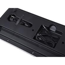 Mini organový klavír so 37 klávesami a mikrofónom v striebornej farbe.