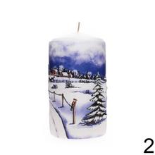 Vianočné sviečky s krajinou