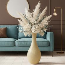 Váza Mica Decorations Dix z recyklovaného skla béžová