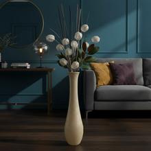 Váza Mica Decorations Dix z recyklovaného skla béžová