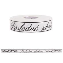 STUHA smútočná 3cm/100y bielo/čierna - Smútočné | FLORASYSTEM