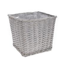 OBAL prútie sivý hran. 27x27x26cm HD-091/s - Proutené obaly | FLORASYSTEM