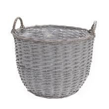 OBAL prútie sivý s ušami 50x50x38/46cm HD-A380/xl - Proutené obaly | FLORASYSTEM