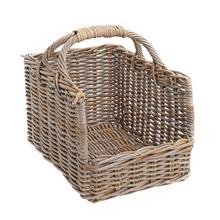 Kôš krbový z ratanu 40x30x26/39cm SR-76-524/m - FLORASYSTEM