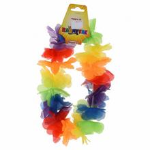 Náhrdelník Havaj farebné kvety 100 cm - FLORASYSTEM