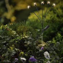 Solárny zápich muška s LED svetlami.