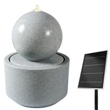 Fontána solár okrúhla vonkaj. V54/pr.40cm - Záhradné osvetlenie | FLORASYSTEM