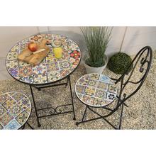 Bistro stôl Braga s oceľovou konštrukciou, vonkajší, priemer 60 cm.