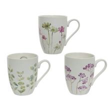 Šálka porcel kvety 3ass 8/11/10,5cm - Šálky a keramika | FLORASYSTEM