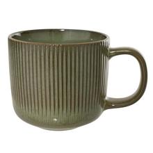 hrnček kamenin. s glazúrou /pruh L.13cm W.9.5cm H.8.6cm - Šálky a keramika | FLORASYSTEM