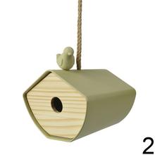 Kŕmidlo pre vtáky z bambusu v štyroch farbách.