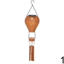 Solárny balón kovový stabilný 2ass D.13cm H.56cm