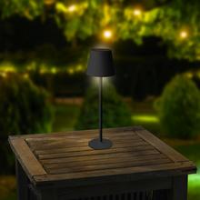 Solár stolové svetlo čierne  V37/pr.11cm