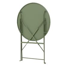 Stôl záhradný stoličky2 mäta Vonkajšia oceľová súprava Helsingborg D.60cm H.71cm