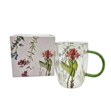 Šálka dvosklo 530ml farebná lúka - Šálky a keramika | FLORASYSTEM